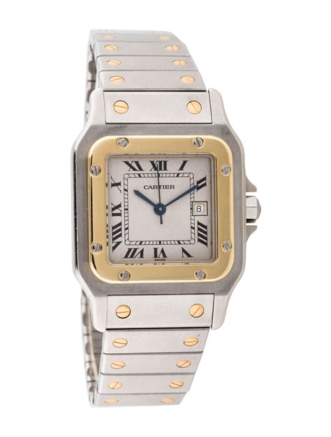 cartier santos two tone